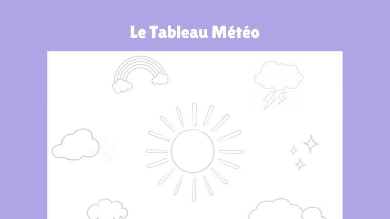 le tableau météo